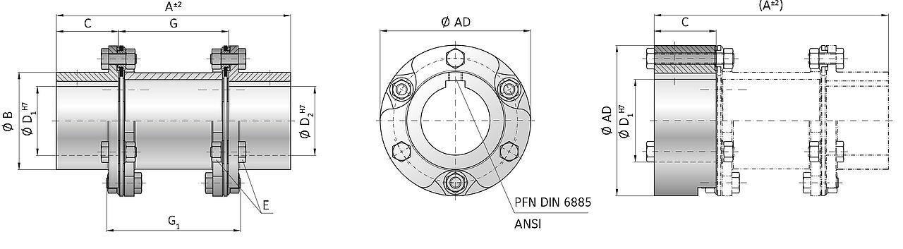 R+W Antriebseleme联轴器高弹性弹簧钢材质