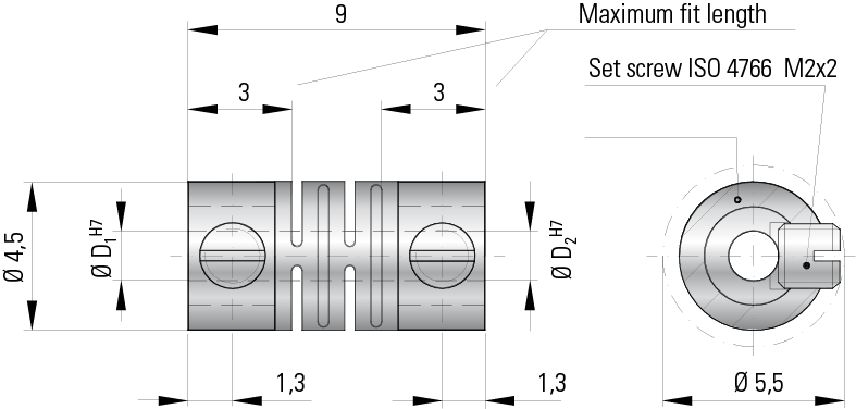 R+W Antriebseleme波纹管联轴器