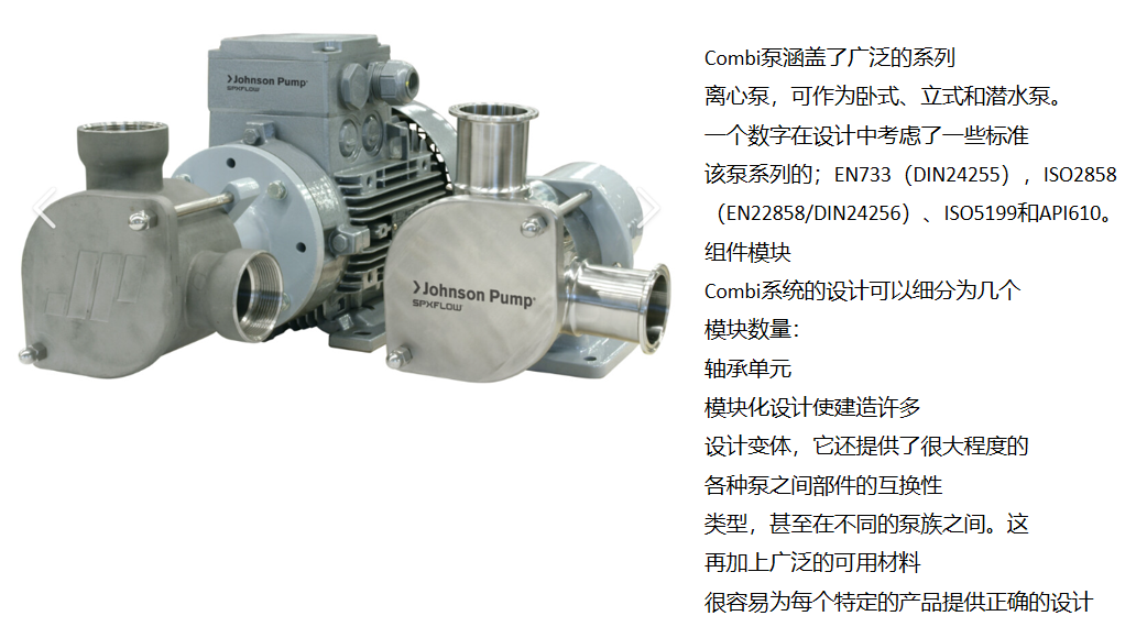 johnson pump带电机的泵机组